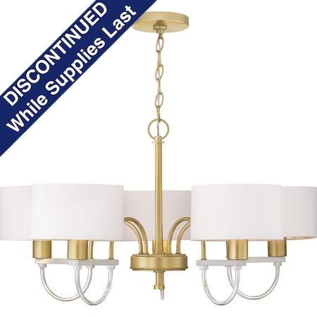 Progress Lighting Rigsby Collection Five-Light Chandelier P400172-078